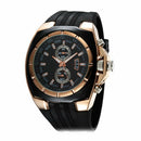 Fashion Business Gentleman Men Silicone Strap Quartz Analog Wrist Watch Intrigui