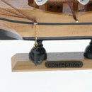Nautical Wooden Sailboat Boat Bookshelf Home Party Decorative Craft 18cm