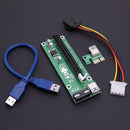 USB 3.0 PCI-E Express 1x to 16x Extender Riser Card Adapter
