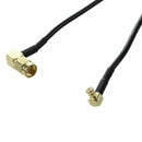 19.5cm SMA Male to MCX Male Plug AV Digital Coaxial Stereo Cable Wire T1O1
