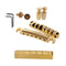 Roller Bridge Saddle Set 6 String Brass Slotted Nuts for Les Paul Guitar