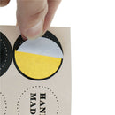 80pcs(10sheet) Black white Handmade Sealing Stickers Gift Box Labels Gift DIY 3C
