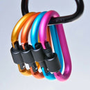 Aluminium Carabiner D-Ring Spring Clip Snap Hook Keychain Keyring Intriguing