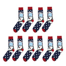5x Mens Casual Cotton Stockings Breathable Crew Socks Bright Colors Hosiery