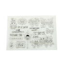 Transparent Clear Silicone Stamps owl for DIY Scrapbooking Card Making JR