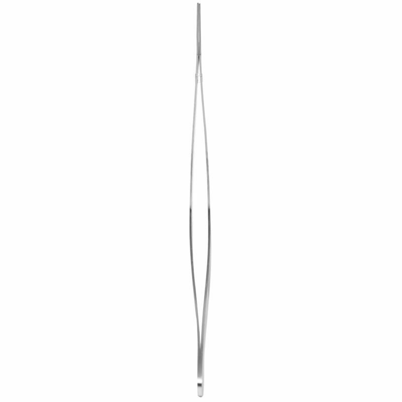 18.9" Long Stainless Steel Curved Tweezer for Fish Tank Plants G3V2