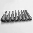 8pcs 1/4 inch Hex Magnetic Nut Driver Socket Set Metric Impact Drill Bits 6 S5Y7