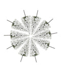 10pcs White Scenery Landscape Cedar Trees for Winter Snow Tree Layout 10cm