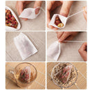 Disposable Drawstring Seal Filter Empty Paper Tea Bags Coaster(Set of 200) W6L3