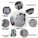 Anti-Theft Waterproof Laptop Backpack Personality Solid Color Usb Charging