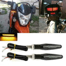 New 12 LED Mini Motorcycle Motorbike Turn Signal Lights Lamp Amber Indicato P1Y6