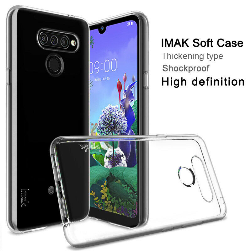 Shockproof  Transparent Ultra Thin TPU Silicone Case Cover Skin For LG Q60 NEW