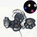 4 Solar Cat Animal Paw Lights Garden Lantern LED Path Lamp/Multicolor