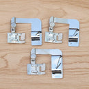 Great 3Pcs Domestic Hemming Cloth Strip Presser Foot Sewing  Machine Rolled Hem