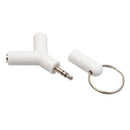 2Pcs 3.5mm Male to 2Female Stereo Audio Headphone Earphone Splitter Adapter A