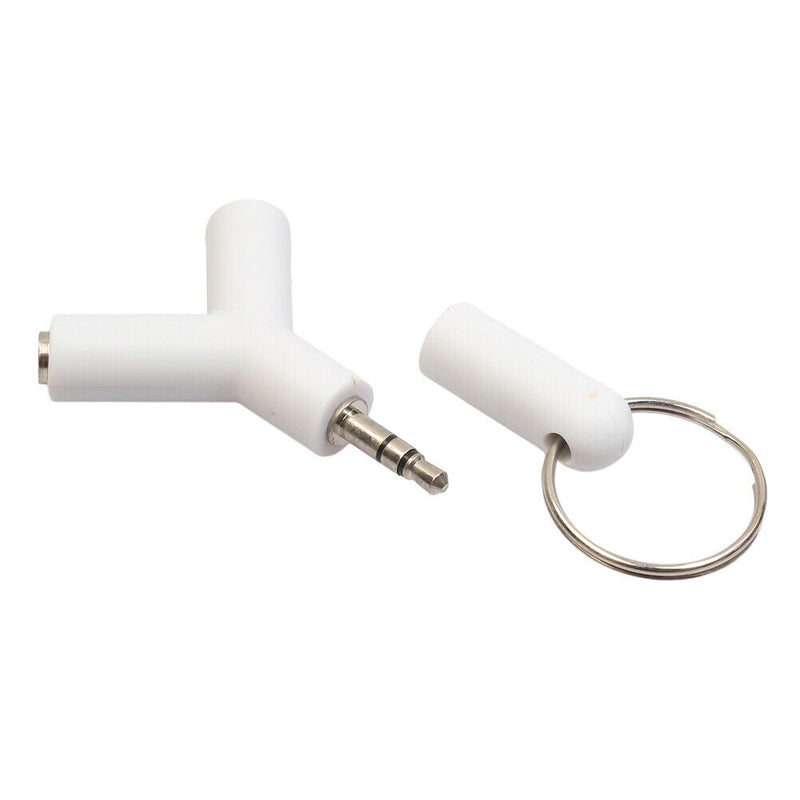2Pcs 3.5mm Male to 2Female Stereo Audio Headphone Earphone Splitter Adapter A