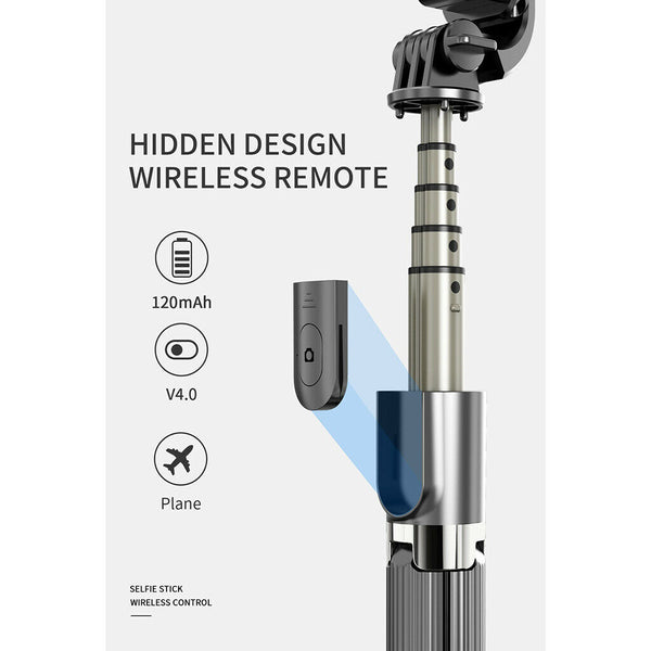 3 in1 Handheld Bluetooth Tripod Remote Control Selfie Stick For Cellphone/Camera