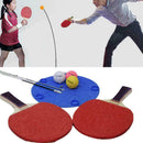 Elastic soft shaft rebound table tennis trainer including 3PCS PingPong Bal F2I6
