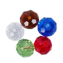 50Pcs Mixed Crystal Quartz Rondelle Beads 10mm B04424