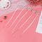 5PCS LED Shining Glow Hair Braid Flash Fiber Hairpin Clip Luminous Headba%!