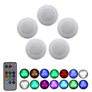 5 Packs Rgb Led Night Light With Remote Controller Battery Operated Closet