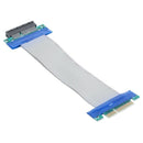 PCI-E 4X Slot Riser Card Extension Flexible Flex Relocate Cable V4R2