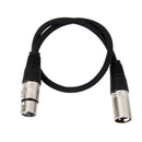 0.5M Microphone Lead Mic Cable XLR Lead Balanced Male to Female Plugs