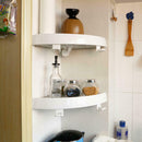 Shelf Organizer Punch-free Tripod Storage Rack Bathroom Seamless Wall-mounted