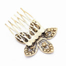 Bridal Wedding Crystal Jewel Diamante Hair Comb Hair Piece Clip Claw Clasp