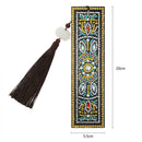 DIY Special Shaped Diamond Painting Leather Tassel Bookmark Crafts Gift (1)