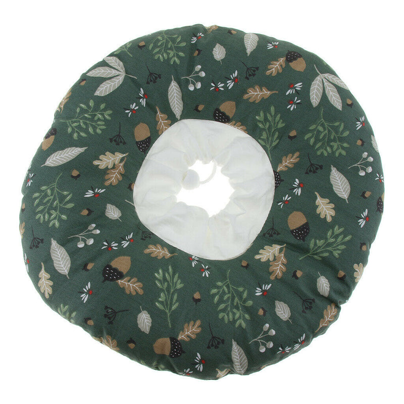 Green Forest Print Dog Cute Comfy Cone for Dogs and Cats Soft Fabric E-Collar