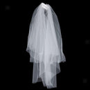 2 Layer Elbow Length Wedding Veil Bridal Veil With Comb Wedding Decor 32"