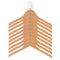10pcs Children Wooden Coat Hangers Wardrobe Hanger Bar for kids Clothes 32cm