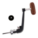 2pcs Reel Handle Knob Metal Wooden Rocker Arm Grip for Spinning Fishing Reel