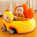 Creative Cartoon Baby Sofa Cover Learn to Sit Seat Feeding Chair Case (A) A