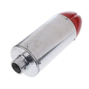 28mm Inlet Dia Exhaust Pipe Aluminum Alloy Muffler Silencer For Scooter