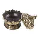 Lotus Incense Smoke Cone Aroma Burner Holder Stove Backflow Censer Decor-Br