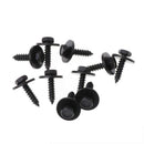 10 Pcs 4.8x19mm Self-Tapping Screws 8mm Hex Head Captive Loose Washer