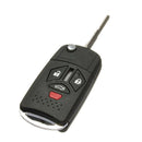 4 Button Remote Folding Key Flip Shell Case Fob Blade For Mitsubishi Galant