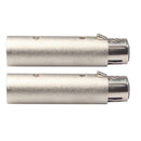 Metal 3Pin Female XLR Socket to 5Pin XLR Male DMX Audio Plug Adapter Connector