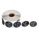 500Pieces Roll Thank You Packaging Sealing Stickers Black