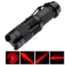 Portable UV Ultra Red LED Flashlight Zoomable Focus Blacklight Torch Light Lamp