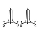 (2 Pack)Iron Display Stand, Black Iron Easel Plate Display Photo Holder Sta E7N6