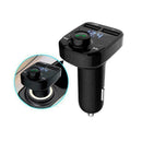 Car Wireless BluetoothV5.0 Handsfree FM Transmitter 2USB Charge Player MP3 J2P8