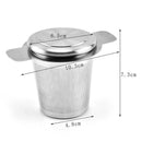 Tea Strainer Mugs Herb Steeping Tea Infuser Filters With Lid Double Handles