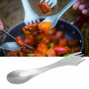 3 in 1 Stainless Steel Spork Spoon Fork Cutlery Utensil Combo For Picnic Ga K6V2