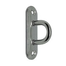 304 Stainless Steel Oblong Pad Eye Plate, Marine Hardware Staple Hook Loop