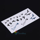 10 Sheets Flying Birds Temporary Tattoo Stickers Waterproof Body Art Decor A