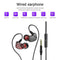 3.5mm Wired Stereo Earphone Line Control Sport Deep Bass In-Ear MIC Earbud