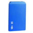 Ultra Thin 2.5in USB3.0 SATA SSD HDD Hard Drive Case Aluminum Box (Blue)
